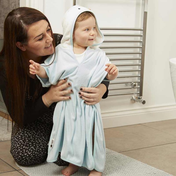 Рушник-пончо Tommee Tippee Splashtime Penny the Penguin 2-4 роки Блакитний (TT0309)