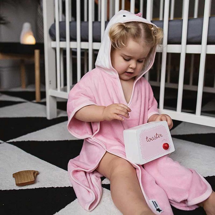 Рушник-пончо Tommee Tippee Splashtime Penny the Penguin 2-4 роки Рожевий (TT0308)