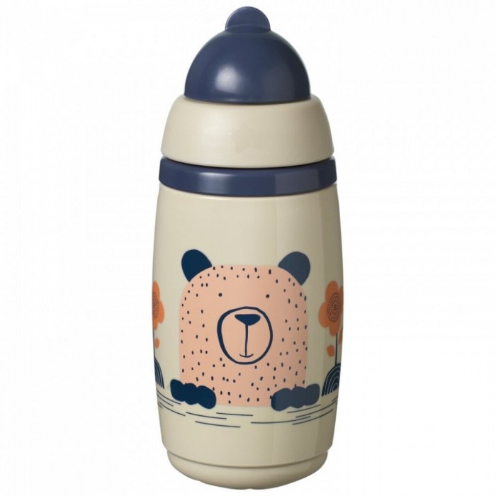Термочашка Tommee Tippee SUPERSTAR з трубочкою 266 мл 12 міс сіра (TT0395)