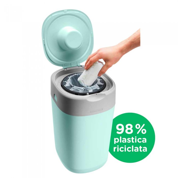 Накопичувач підгузків Tommee Tippee Twist & Click + 1 змінна касета Зелений (TT0370)