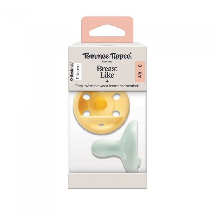 Пустушка Tommee Tippee Breast-like 0-6 міс 2 шт (TT0519)