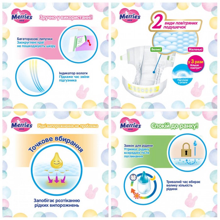 Підгузки Merries розмір XL, 12-20 кг, 40 шт (4901301420381)