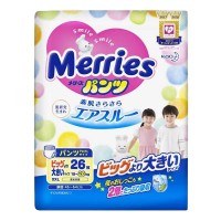 Підгузки-трусики Merries розмір XXL, 15-28 кг, 26 шт (4901301419194)