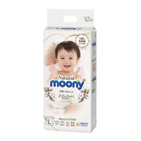 Подгузники Moony Natural размер L, 9-14 кг, 38 шт (4903111242030)
