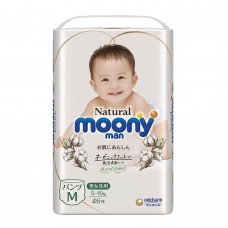 Підгузки-трусики Moony Natural розмір M, 5-10 кг, 46 шт (4903111242610)