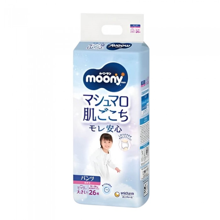 Підгузки-трусики Moony Super Big, для дівчаток, 13-28 кг, 26 шт (4903111211654)