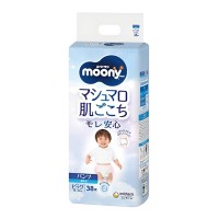 Подгузники-трусики Moony Big, для мальчиков, 12-22 кг, 38 шт (4903111207671)