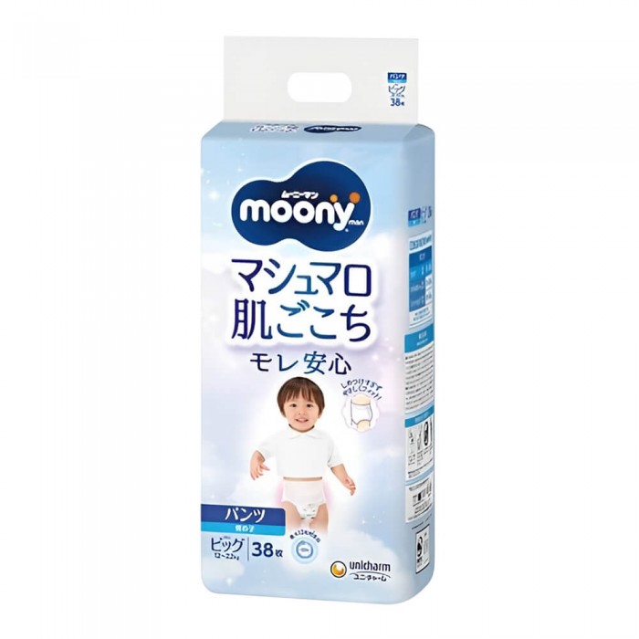 Підгузки-трусики Moony Big, для хлопчиків, 12-22 кг, 38 шт (4903111207671)
