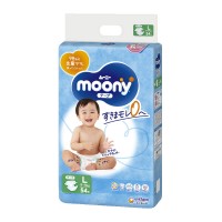 Подгузники Moony размер L, 9-14 кг, 54 шт (4903111244911)