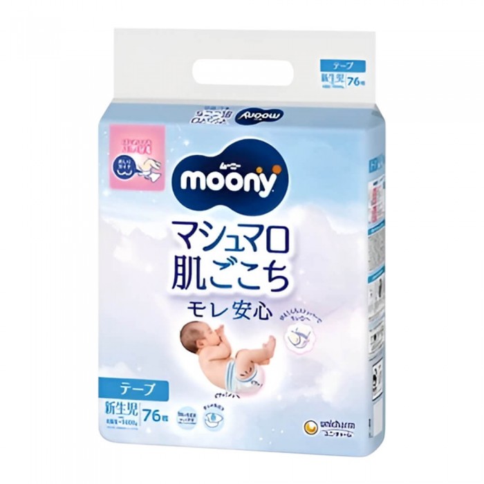 Підгузки Moony  розмір NB, 0-5 кг, 76 шт (4903111137800)