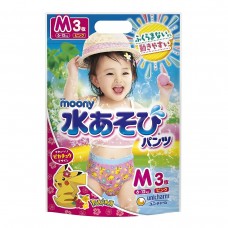 Підгузки-трусики для плавання Moony розмір M, для дівчаток, 6-11 кг, 3 шт (4903111123841)